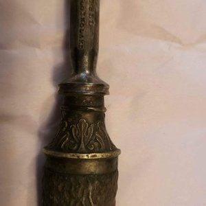 Antique Silver And Antler Bone Carving Set